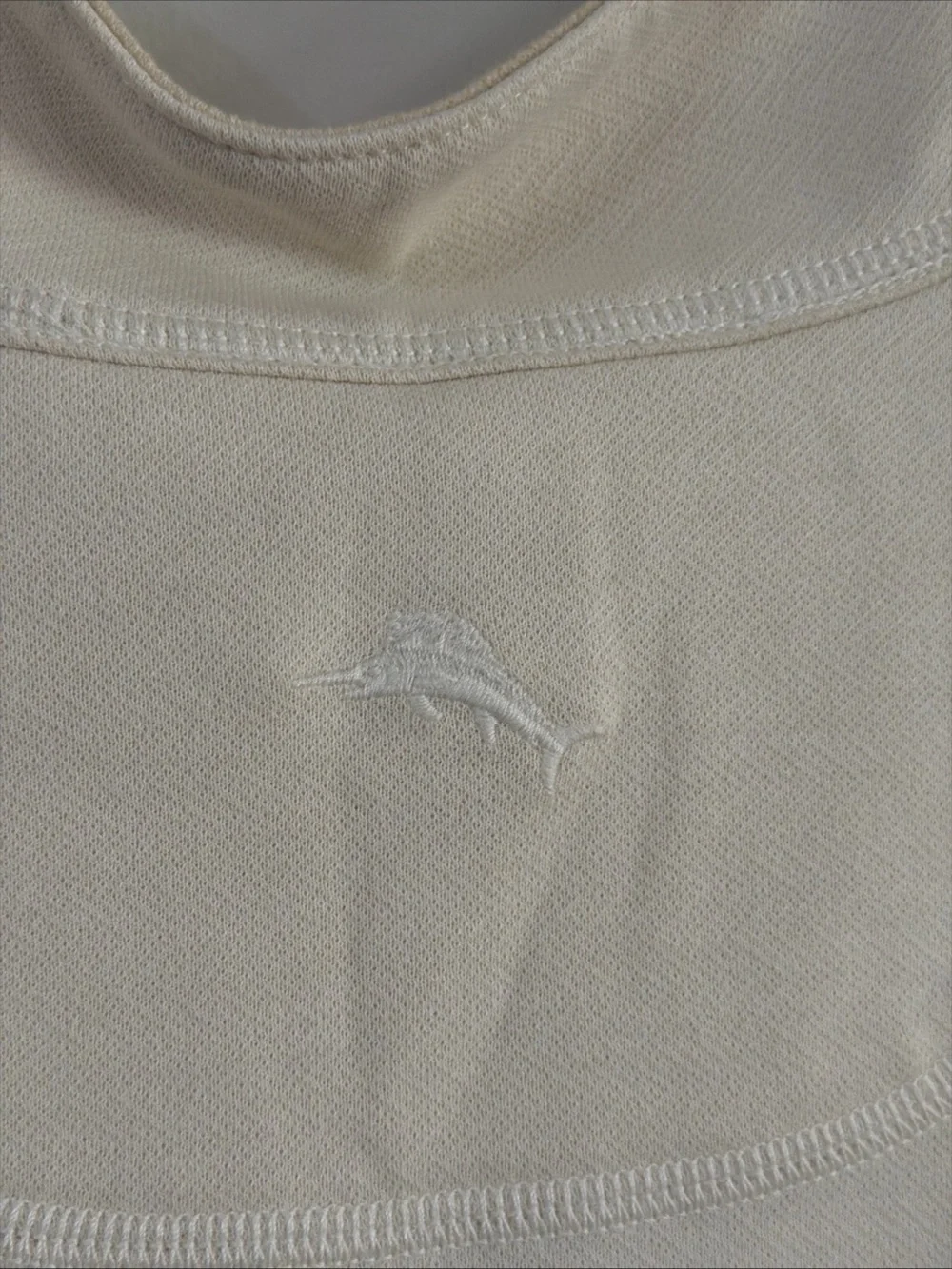 NWT Tommy Bahama Mens XL Switch It Up Reversible Half Zip Pullover Coconut Cream